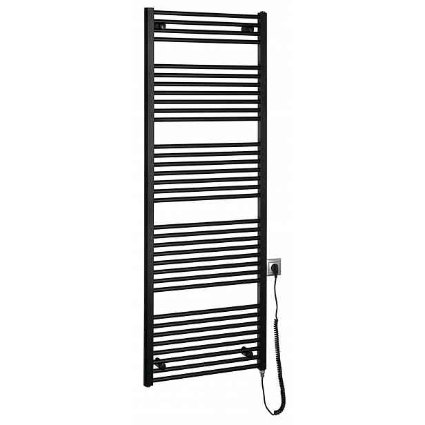 Aqualine - Topné těleso 60x168 cm, 800 W, matná černá ILE66TB