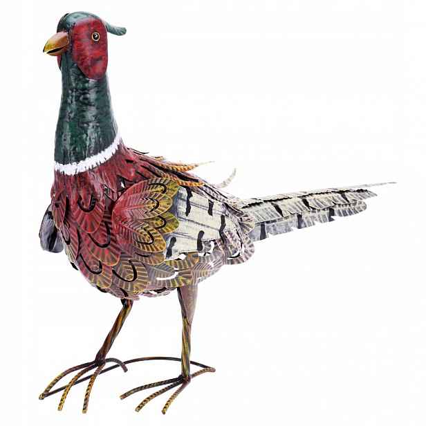 Dekorativní Pták Bažant do zahrady 40x58 cm Zahradní socha Figurka zahrady