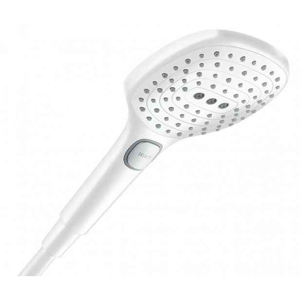 Hansgrohe Raindance Select E - Sprchová hlavice, 3 proudy, EcoSmart, matná bílá 28728700