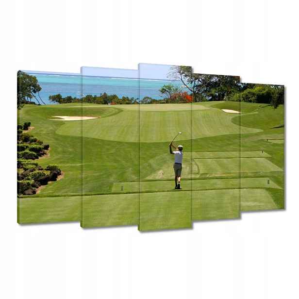 Obrazy 100x60 Golfista na hřišti