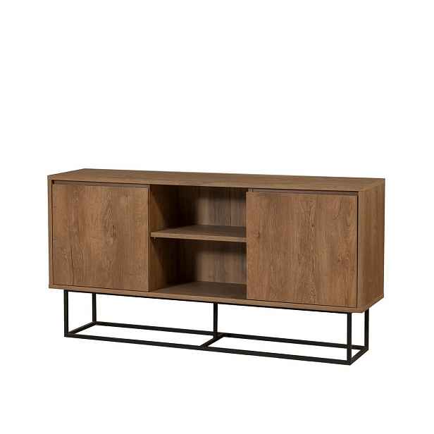 Skříňka Tela Walnut and Black