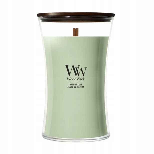 WoodWick Matcha Sada velká vonná svíčka s dřevěným knotem 610 g