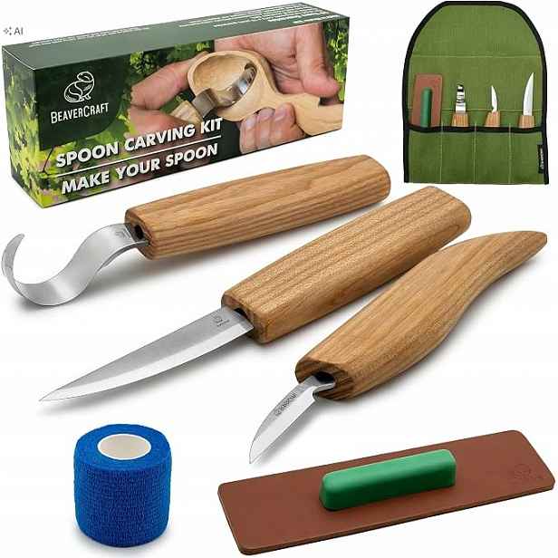 BeaverCraft S13 sada nástrojů pro vyřezávání do dřeva pro lžíce