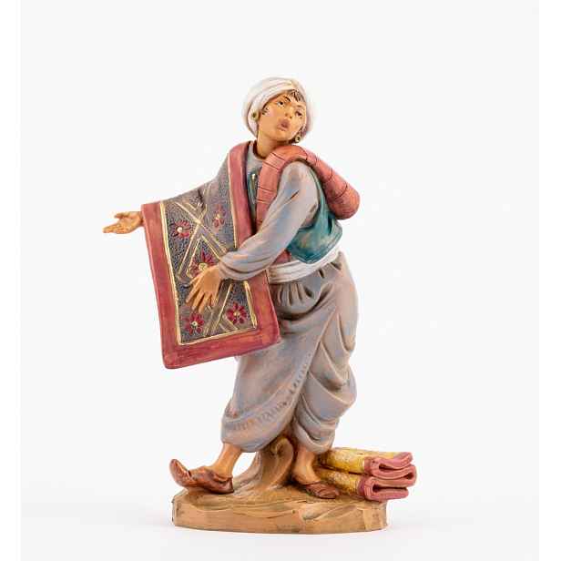 Figurka do betlému Fontanini – prodejce koberců – pro figurky o výšce 19 Cm