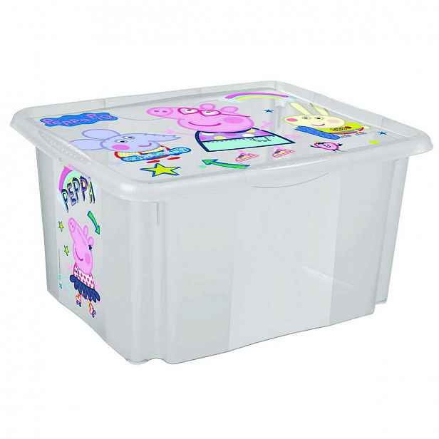 Dětský úložný box Prasátko Peppa, 38 x 28,5 x 20,5 cm