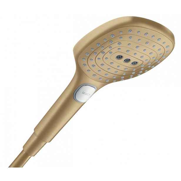 Hansgrohe Raindance Select E - Sprchová hlavice, 3 proudy, EcoSmart+, kartáčovaný bronz 28729140