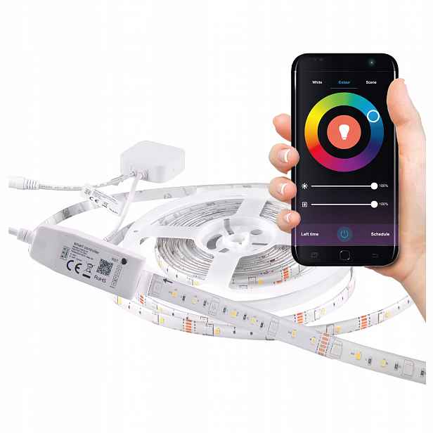 Led pásek Hudební barevný Smart 20W Rgb+w IP65 Wi-FI Tuya 5 m Polux