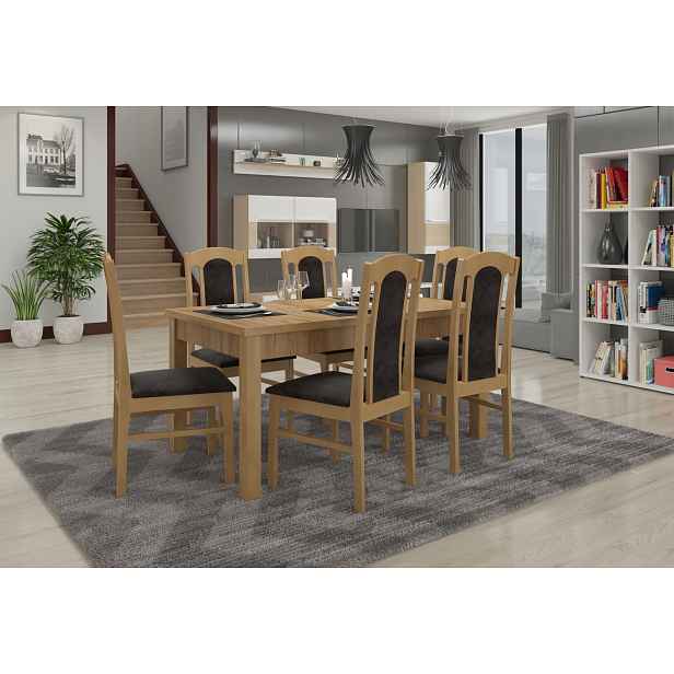 Rozkládací jídelní stůl 140(180)x80 cm CADLA 5 - dub craft