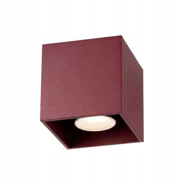 Sollux Lighting Quad stropní spot čtvercový vínový 1xGU10 10W