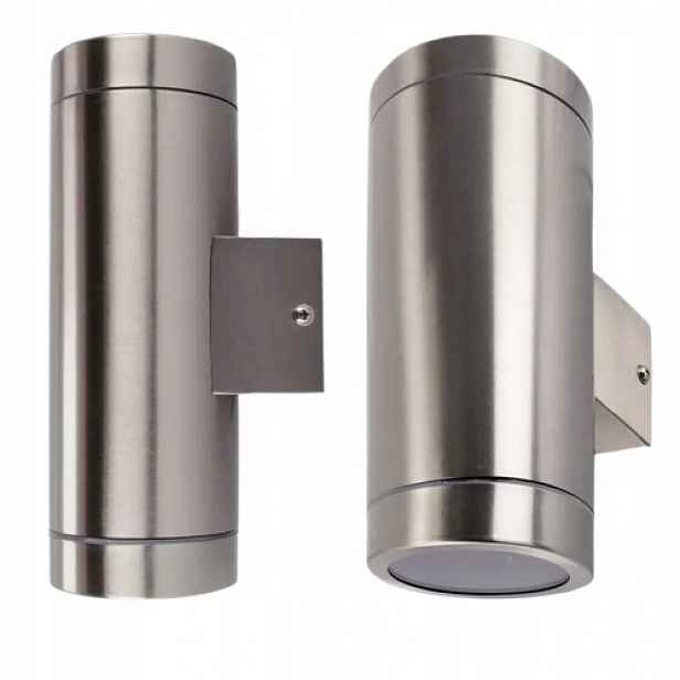 Venkovní Fasádní Zahradní Nástěnné Svítidlo 2XGU10 Led Zahradní Lampa Inox