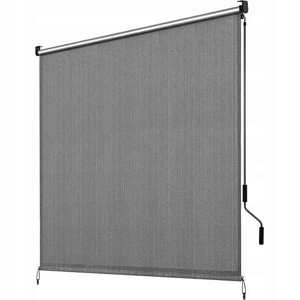 Vertikální markýza HLS024KD-1, 240 x 240 cm, sada 2 kusů, šedá