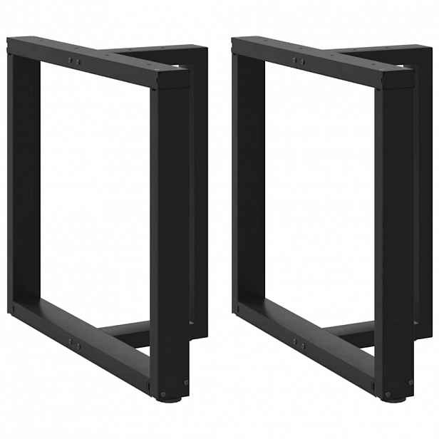 vidaXL Nohy k jídelnímu stolu ve tvaru T, 2 ks, černé, 80 x 35 x (72-73) cm, ocel