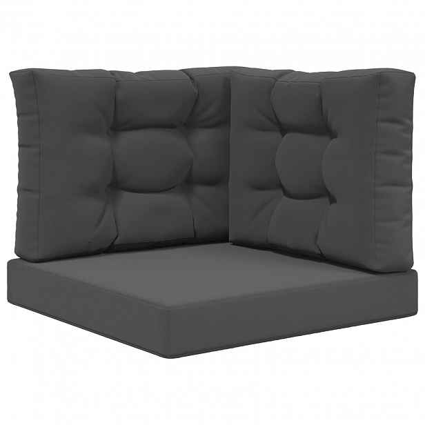 vidaXL Venkovní polštář na pohovku Polyester Antracitová 60 x 60 cm
