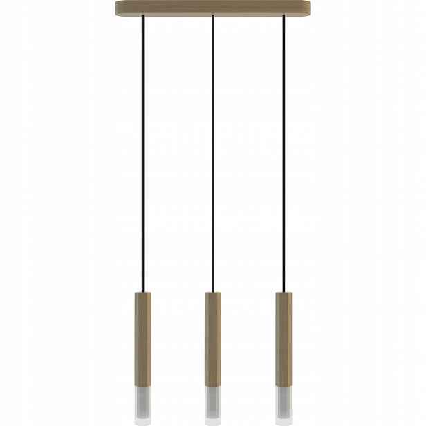Dubová Závěsná Lampa S Tříplamenným Závěsem