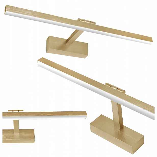 Koupelnové Led Nástěnné Svítidlo Zlaté 50 CM 12 W IP44 Moderní Lampa Nad Zrcadlo