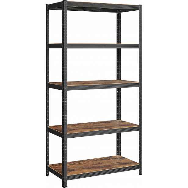 Regál Brety 100 cm hnědo-černý