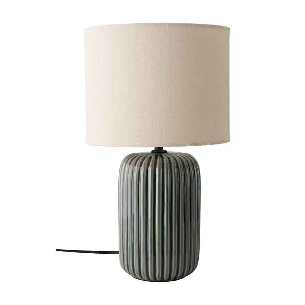 Šedá/béžová látková stolní lampa (výška 36 cm) Mizu – Ellos Home