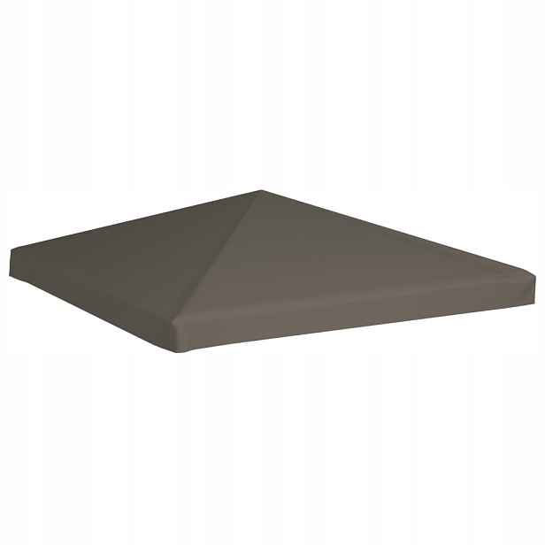 Střecha Do Altánku 3X3 M Taupe Zastřešení Polyester Pvc 310 G/M2 Voděodolná