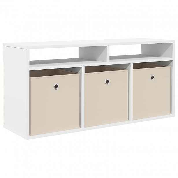 vidaXL Nízký skříň se zásuvkou Bílá 102 x 32 x 48,5 cm