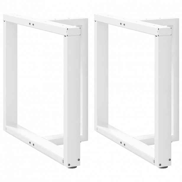 vidaXL Nohy k jídelnímu stolu ve tvaru T, 2 ks, bílé, 80 x 35 x (72-73) cm, ocel