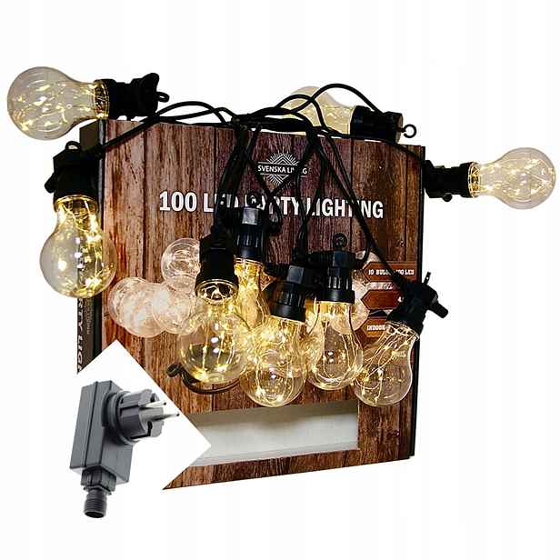 Zahradní Lampy Žárovky Řetěz Led Girlanda 230V