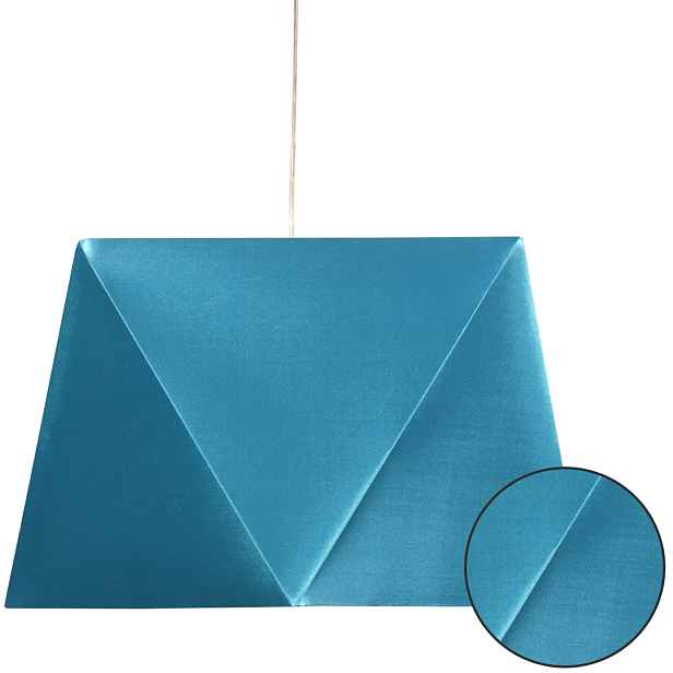 Závěsná stropní Lampa 1X60W E27 Tyrkysové Stínidlo