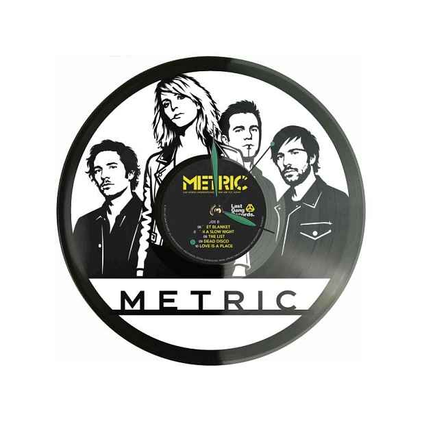 Metrický Dárek Originální dekorace do domu Hodiny z vinylové desky
