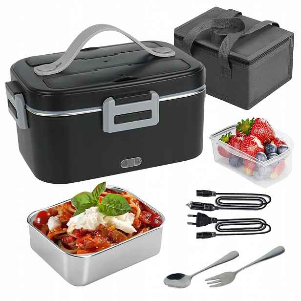 Elektrický Obědový Box, Ohřívač Jídla, Nádoba 1.8 L, Přenosná