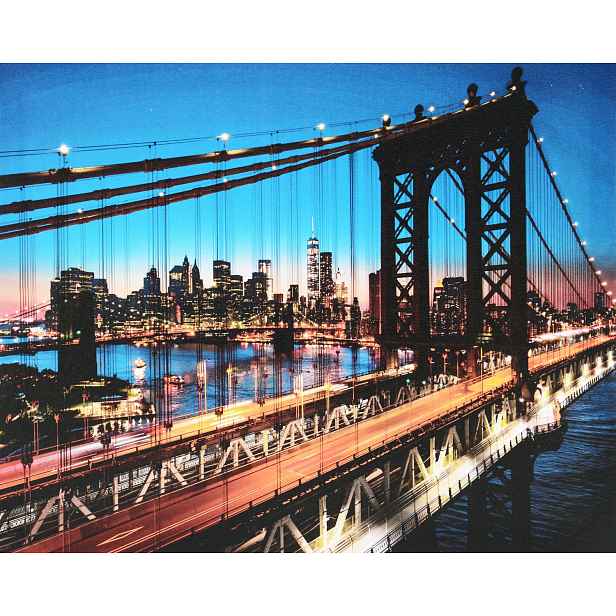 Obraz na plátně Brooklyn Bridge, 40x50 cm