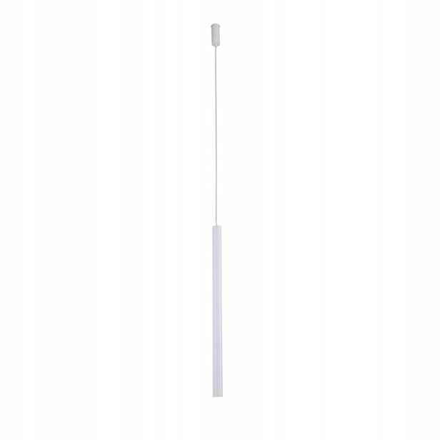 Závěsná lampa minimalistická trubka 70 cm bílá nad stůl ostrov Shilo