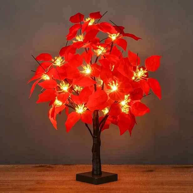 Noční lampa Betlémská Hvězda Vánoční Hvězda stromek strom 58 cm Led Vánoce