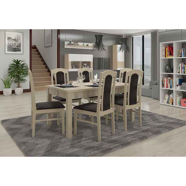 Rozkládací jídelní stůl 140(180)x80 cm CADLA 5 - dub sonoma