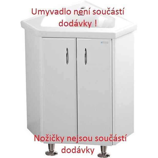 Sapho Aqualine Koupelnová skříňka rohová Keramia 50341