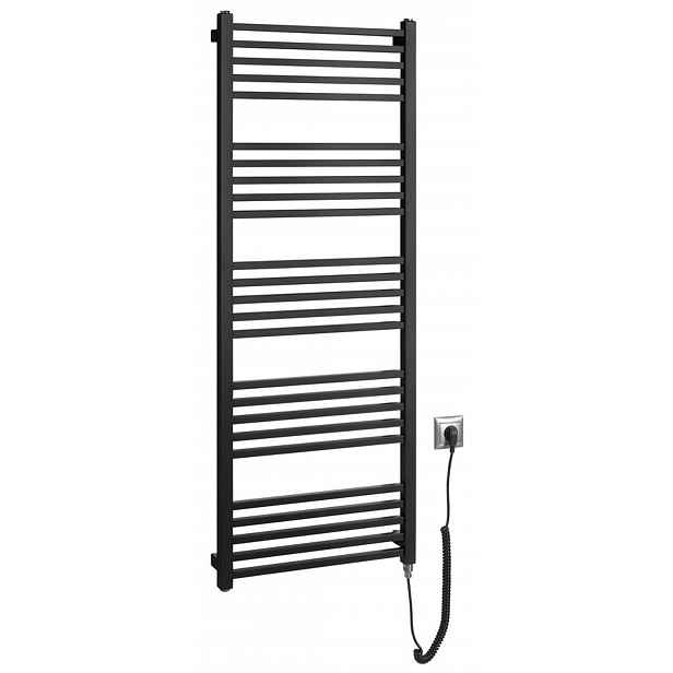 Sapho Metro-E - Topné těleso 50x134 cm, 500 W, matná černá ME513B