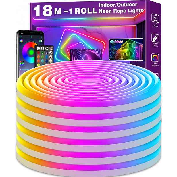 Ailbton 18 m Led pásek neonové světlo Rgb IP65