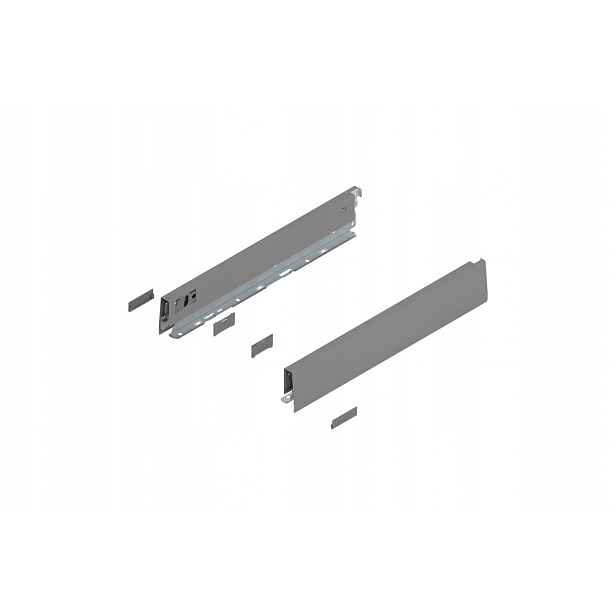 Blum 470N4002S Bok Merivobox, výška N (68.5 mm) 400 mm, šedá matná barva