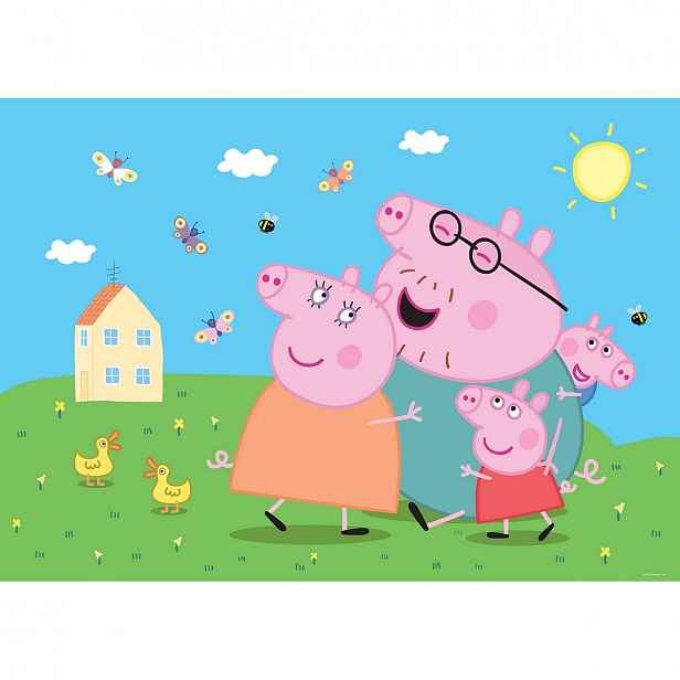 Dětská fototapeta Pepa Pig 252 x 182 cm, 4 díly