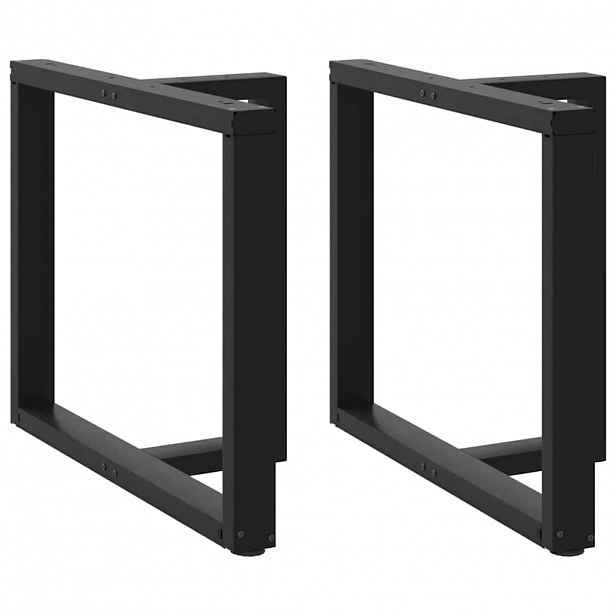 vidaXL Nohy k jídelnímu stolu ve tvaru T, 2 ks, černé, 90 x 35 x (72-73) cm, ocel