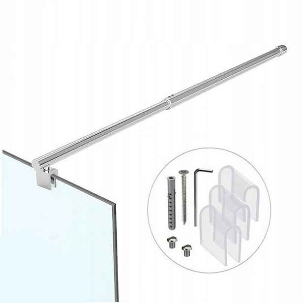 Stabilizační držák nastavitelný 70-120 cm nerezová ocel, stříbrný chrom