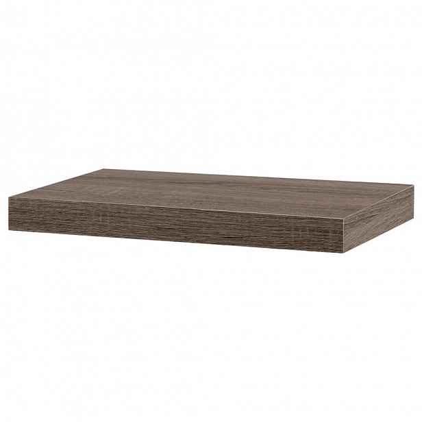 Nástěnná polička 40cm, barva tmavý sonoma dub.Baleno v ochranné fólii. P-023 SON2