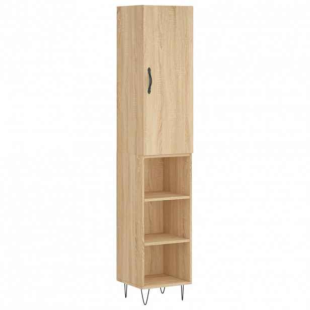 vidaXL Skříň highboard dub sonoma 34,5 x 34 x 180 cm kompozitní dřevo