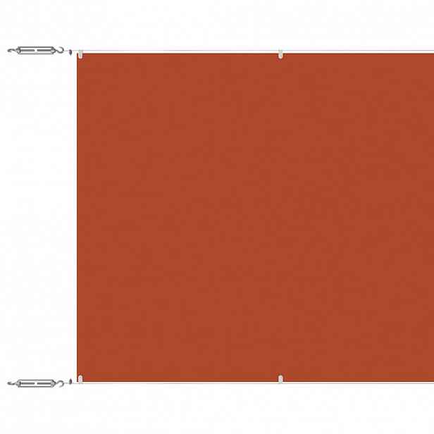 vidaXL Vertikální markýza terakotová 100 x 800 cm oxfordská látka