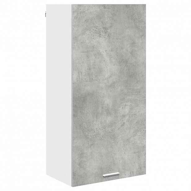 vidaXL Závěsná skříňka Betonová šedá a bílá 50 x 31 x 100 cm