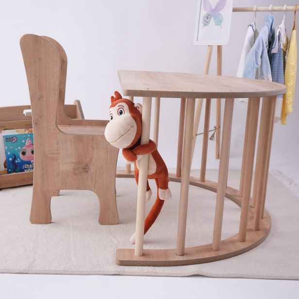 Wooden Pikler Climber Sincap - Brown