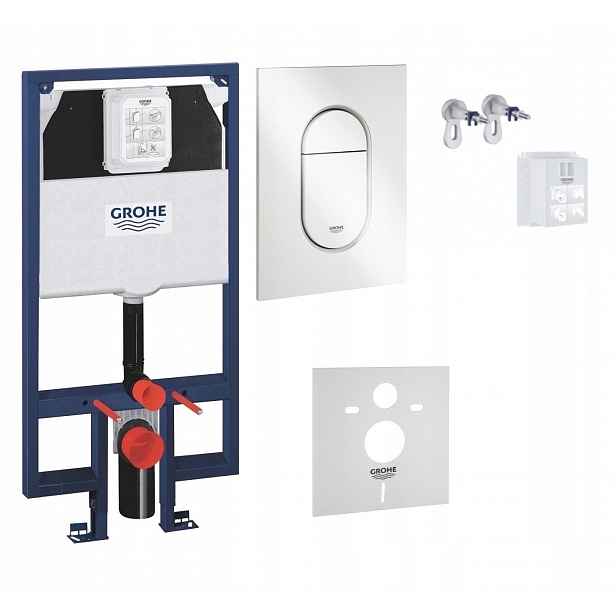 Kompletní podomítkový Wc set 5v1 – stojan Grohe Slim tlačítko
