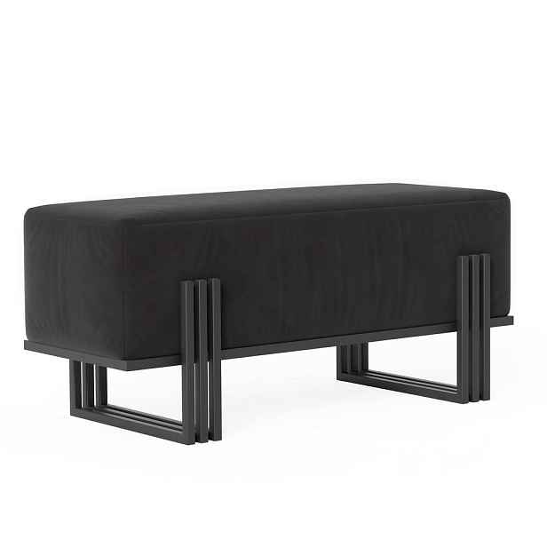 Idohome SEDACÍ LAVICE TEO 80 cm, černá, kovový rám