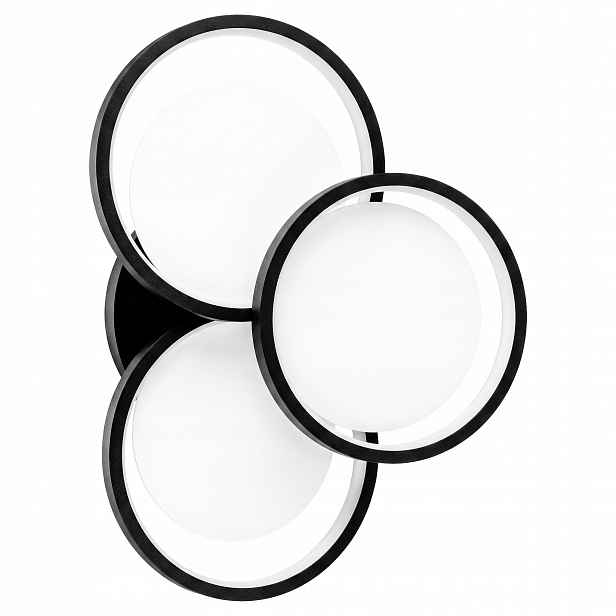 Led Nástěnná Lampa Černá, Kolečka, 3 Kruhy, Kruh Do Obývacího Pokoje, Ložnice