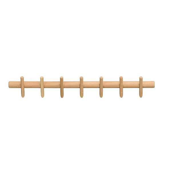 Nástěnný věšák z dubového dřeva v přírodní barvě 85 cm Hillmond – Rowico