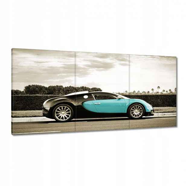 Obrazy 180x90 Tyrkysové Bugatti Auto
