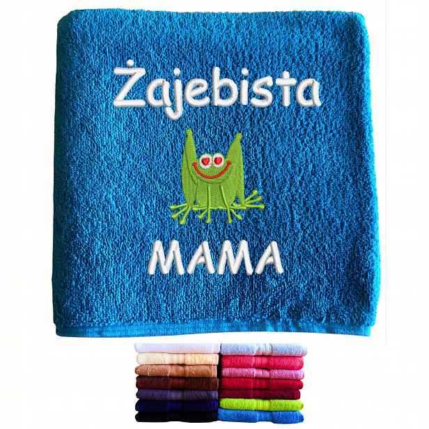 Ručník Pro Maminku Dárek Ke Dni Matek Tchýně Žabí Maminka S Žábou